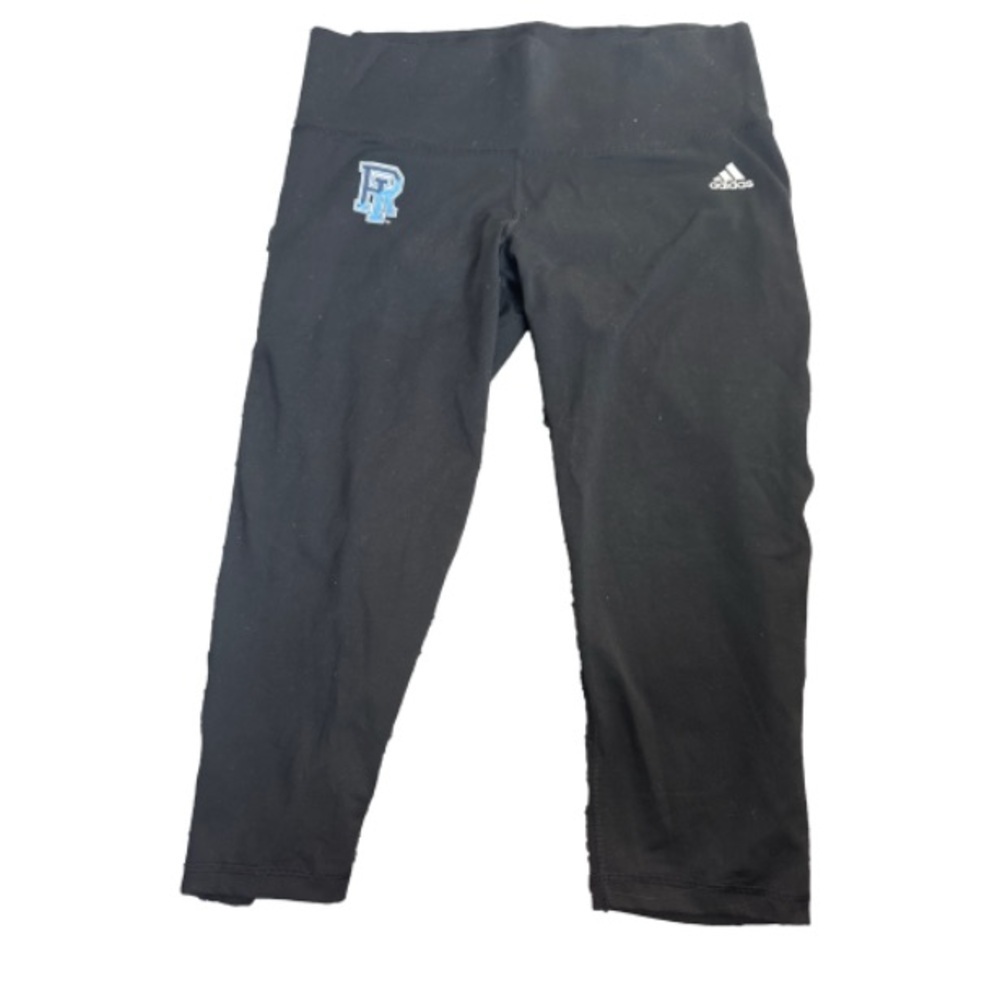 Adidas clinakite women's university of Rhode Island Black crop Leggings